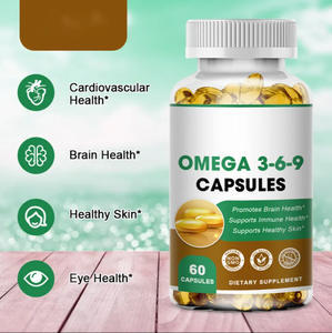 Cápsulas Vegetarianas de Omega 3-6-9 con Aceites de Linaza, Oliva y Borraja para el Apoyo de la Salud Cerebral, Inmunológica y de la Piel - Product Image 4
