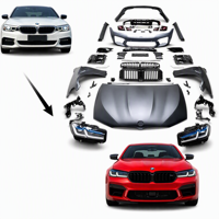 Kit de pare-chocs modifié pour BMW Série 5 F10 2010-2017, amélioré au style M Tech, kit carrosserie M-sports, pare-chocs avant et arrière, ailes, kit carrosserie