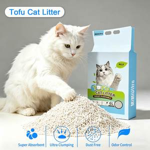 ทรายแมวเต้าหู้ Arena Para Gatos แบบขายส่ง รับผลิต OEM แบรนด์ส่วนตัว บรรจุภัณฑ์ตามสั่ง ปราศจากฝุ่น 99.5% สามารถทิ้งลงชักโครกได้ - Product Image 1