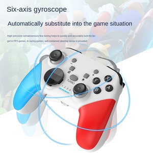 S01pro Wireless per <span class=keywords><strong>Gamepad</strong></span> Bluetooth 6 assi giroscopio somatosensoriale Burst Switch <span class=keywords><strong>PC</strong></span>/Android/IOS/TV connettività ruota del gioco - Product Image 2