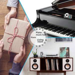 Lampe de synchronisation de musique à fluide magnétique-Cadeau de décompression de bureau, visualiseur audio créatif Décor tendance - Product Image 5