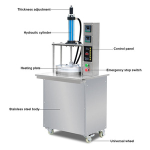 Machine automatique à tortillas hydraulique à bon prix, pour feuilles de rouleaux de printemps, roti et chapati - Product Image 4