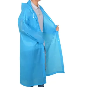 Affordable and Reusable Adult Raincoat Thickened Disposable EVA Raincoat Camping Long Body Rainproof <b>Women's</b> Raincoat - Product Image 5