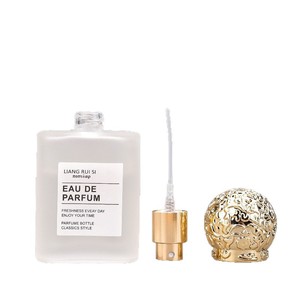 Hot Selling Frosted Glass Perfume <b>Bottles</b> 30ml 50ml Empty Spray Refillable Cosmetic Containers Factory Direct Portable Design - Product Image 5