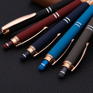 Barato 1,0mm tacto suave para Stylus Pen Bola de metal simple para uso en oficina Bajo costo con estilo de tapa básica - Product Image 5