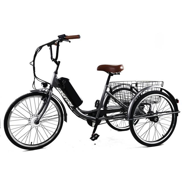 24-Inch Cargo Electric Bicycle 36V 250W Aluminum Alloy Frame Lithium Battery Power Supply Disc Brake System 7-Speed Rear Carrier