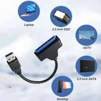 Câble adaptateur Sata vers USB 3.0 en gros d'usine 22 broches 2.5 "câble Ssd Hdd Sata vers convertisseur USB