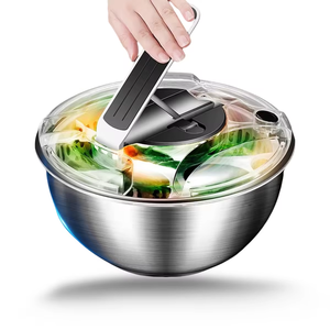 <span class=keywords><strong>Essoreuse</strong></span> à <span class=keywords><strong>salade</strong></span> multifonction en acier inoxydable de 3,5 L avec <span class=keywords><strong>design</strong></span> séparable pour légumes et fruits, accessoires de cuisine - Product Image 6