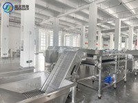 Voedselveilige SUS304 Automatische 500kg/u aardbeienwas- en drooglijn met belletjesreinigingsmachine en luchtdroger