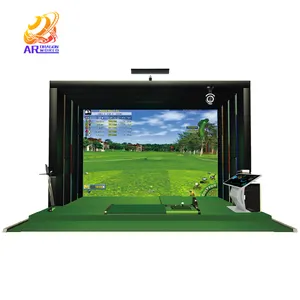 AR גולף סימולטור מקורה גולף סימולטור מסך הקרנה וירטואלית גולף סימולטור משחק ציוד עבור פנאי מרכז