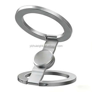 Double Side Magnetic Flexible Phone Holder <b>Foldable</b> Ring Bracket Adjustable <b>Desk</b> Lazy Phone Stand - Product Image 1