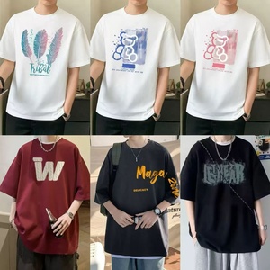 Gran oferta de camisetas transpirables para <span class=keywords><strong>hombre</strong></span>, moda europea <span class=keywords><strong>americana</strong></span>, patrón de rayas, diseño estampado, botón, camisa informal de manga corta, Top - Product Image 5
