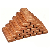 Lingot de cuivre pur de 1 kg, haute pureté, 99,9 %, petit MOQ, lingot carré en cuivre