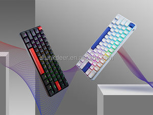 Runkdeer G60 проводной механический RGB с подсветкой программируемые клавиши магнитный переключатель регулируемое расстояние включения белая игровая клавиатура - Product Image 4