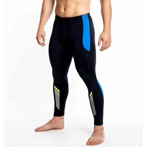 Leggings de compression pour homme de qualité supérieure, en spandex/polyester, longueur intégrale, taille élastique, séchage rapide, respirant, pour la gym, l'entraînement et la course à pied - Product Image 2