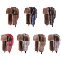 Gorro Ushanka Personalizado QJ OEM con Logotipo, Gorro de Invierno Estilo Y2K con Orejeras, Gorro de Punto con Orejeras de Piel Sintética, Estilo Bomber, para Esquí