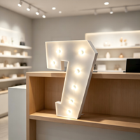 Luz LED 3D con Número Iluminado para Decoración de Fiestas, Cumpleaños, Bodas y Aniversarios