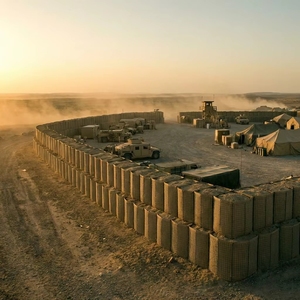 <span class=keywords><strong>Mur</strong></span> <span class=keywords><strong>de</strong></span> protection anti-explosion en gabions galvanisés, murs <span class=keywords><strong>de</strong></span> sable anti-explosion durables, barrière défensive soudée avec géotextile - Product Image 3