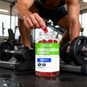 ผู้ผลิต OEM ขายโดยตรง วิตามินกัมมี่อัชวากันธาคุณภาพสูง ปราศจากสาร GMO ผลิตภัณฑ์เสริมอาหารสมุนไพรธรรมชาติ แบรนด์ของตัวเอง - Product Image 4