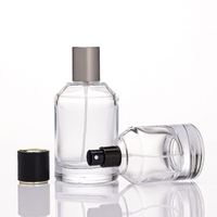 Nouvelle Arrivée Flacon de Parfum Transparent Vide Portable 30ml 50ml 100ml en Verre avec Pompe Vaporisateur Sérigraphie Emballage Rechargeable Personnalisé