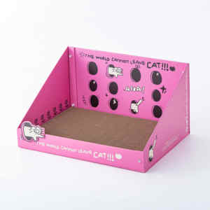 Planche à gratter pour chat en carton ondulé haute densité personnalisée en gros, durable, carrée, arbre à chat pour dormir et jouer, caractéristiques du carton - Product Image 1