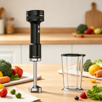 Anbolife Nouveau Mixeur Plongeant Rechargeable 0,7L 180W Portable avec Lame en Acier Inoxydable pour Smoothies et Sauces