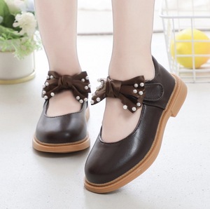 Zapatos Planos para Niñas, Nuevo Diseño Otoñal, Hermosos Zapatos con Lazo Marrón para Niñas, Zapatos de Princesa - Product Image 2