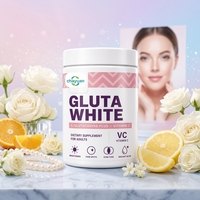 Poudre Gluta Glow, Glutathiones, éclaircissant pour la peau, vitamine C, E, biotine, supplément de collagène et de protéines, boisson éclaircissante, Gluta Glow Sparkle