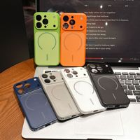 Coque de téléphone magnétique unie en verre protecteur TPU pour iPhone 17 Air et iPhone 17 Pro Max