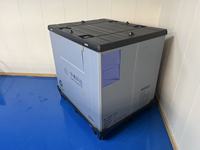 Boîte de rangement pliable écologique sur mesure 1200 x 1000 x 1150 mm, boîte palette en plastique pour entrepôt et transport
