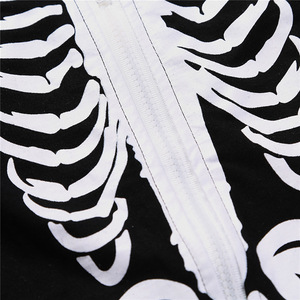 Combinaison-salopette à capuche pour bébé et tout-petit, motif <span class=keywords><strong>squelette</strong></span> mignon, avec fermeture éclair, pour Purim et Halloween - Product Image 5