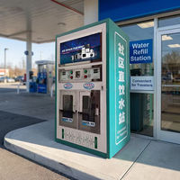 Máquina expendedora de agua potable directa con purificación RO totalmente automática, operada con monedas, de venta directa de fábrica YISO.