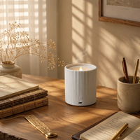 Diffuseur d'arômes sans eau pour bougies, diffuseur d'huiles essentielles avec lumière LED sans flamme, machine à parfum rechargeable à ventilateur, OEM d'usine