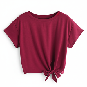 2025 débardeurs pour femmes à impression de logo personnalisé en stock hauts courts d'été formels tricotés - Product Image 1