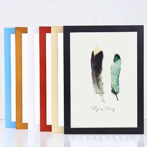 Solid Wood Photo <b>Frames</b> <b>A4</b> Size Wall Hanging Rectangular Durable Living Room Bedroom Decor - Product Image 3