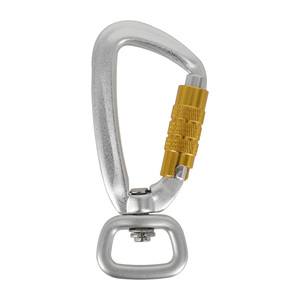 Tùy chỉnh xoay nhôm D vòng xoay Carabiner móc anodized kết thúc cho dây xích chó trong KHAI THÁC MỎ - Product Image 3