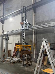 Robot manipulateur de treillis robuste de 1 tonne sur rail, pour manutention industrielle automatique, à double axe, à cadre croisé et à angle droit - Product Image 3