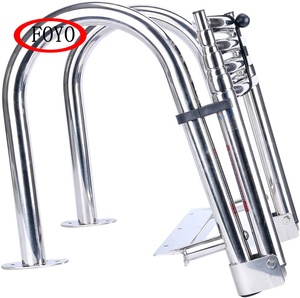FOYO <span class=keywords><strong>Venta</strong></span> caliente marca barco accesorios marinos 304 <span class=keywords><strong>acero</strong></span> inoxidable 3 paso telescópico escalera de baño para veleros y yates - Product Image 2