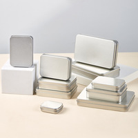 Mini Portable maison stockage boîte en fer blanc conteneur argent métal de qualité alimentaire fer blanc avec couvercle vide boîte de conserve Kit