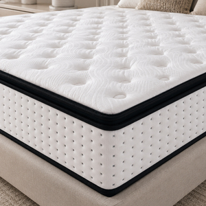 Matelas en mousse à mémoire de forme hypoallergénique écologique rafraîchissant, tailles Queen et King, livré en boîte, pour hôtels, écoles, parcs et mobilier de chambre - Product Image 2