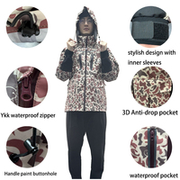 Fabricant de vestes d'hiver extérieures 3-en-1 Manteau de pluie imperméable avec capuche Vestes de ski en molleton chaud