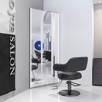 Offre spéciale Miroir mural à LED pour salon de coiffure Bureau de coiffeur simple avec lumière pour meubles de salon Miroir de coiffure