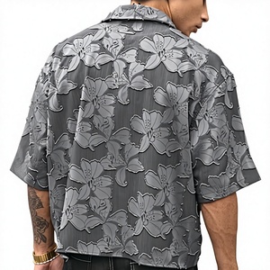 เสื้อเชิ้ตชายหาดพิมพ์ลายใบปาล์มสไตล์ลำลองสำหรับผู้ชาย แขนสั้น ระบายอากาศ แห้งเร็ว เป็นมิตรกับสิ่งแวดล้อม เหมาะสำหรับวันหยุด - Product Image 2