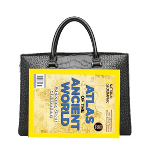 Maletín de Cuero Genuino para Hombre, Color Sólido, para Viajes de Negocios, Porta Laptop, Gran Capacidad, Portadocumentos - Product Image 5