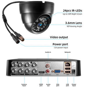 KERUI 5MP, домашняя наружная система видеонаблюдения AHD, комплект видеорегистратора, 8-канальная домашняя система видеонаблюдения, система видеонаблюдения, 500 г, кабель HDD 15 м - Product Image 2