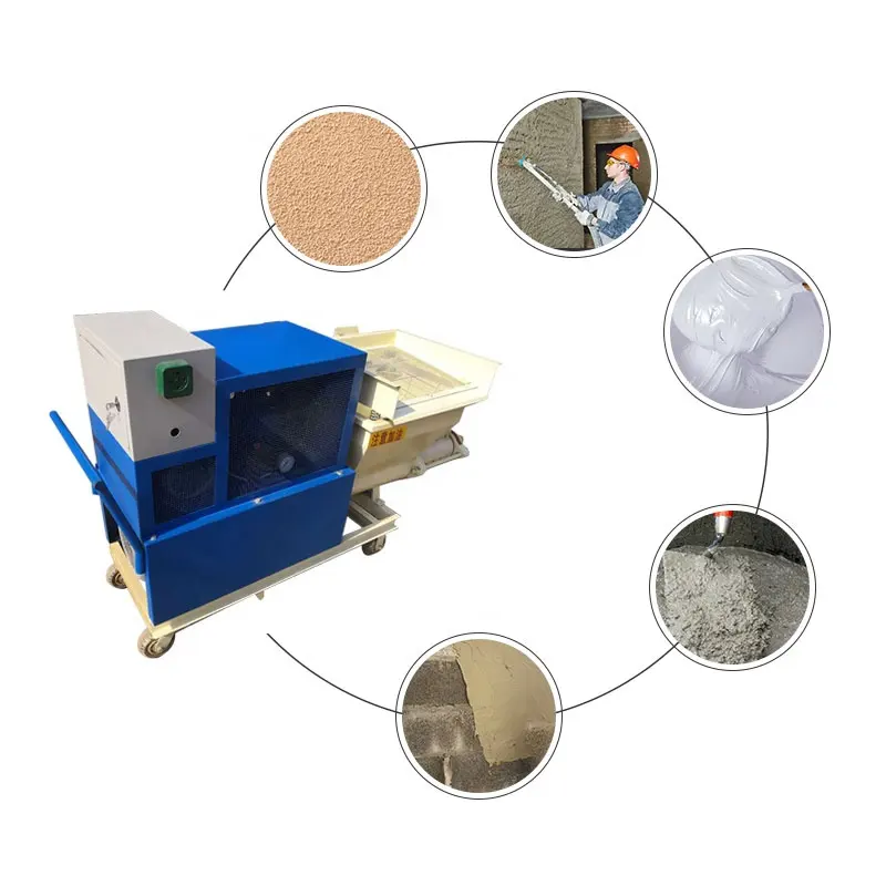 Applicable to a wide range of high pressure small enterprises spraying machine putty powder cement mortar jet machine
