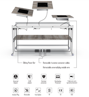 Table de buffet FEATTOP en alliage d'aluminium à mailles métalliques de haute qualité pour banquets arabes, cafétérias et divers hôtels et restaurants