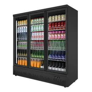 Bán buôn duy nhất-nhiệt độ Cooler Red Bull tủ lạnh cho hàng tạp hóa hiển thị truy cập cửa kính thiết kế