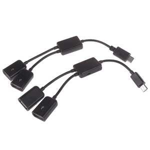 Micro USB/tipo <span class=keywords><strong>C</strong></span> a 2 OTG Dual femore USB porta HUB cavo <span class=keywords><strong>Y</strong></span> Splitter cavi adattatore - Product Image 5