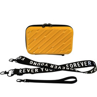 Sac bandoulière de 7 pouces de couleur bonbon, mini pochette de rangement rigide, sac de voyage pour cosmétiques, rouge à lèvres, maquillage